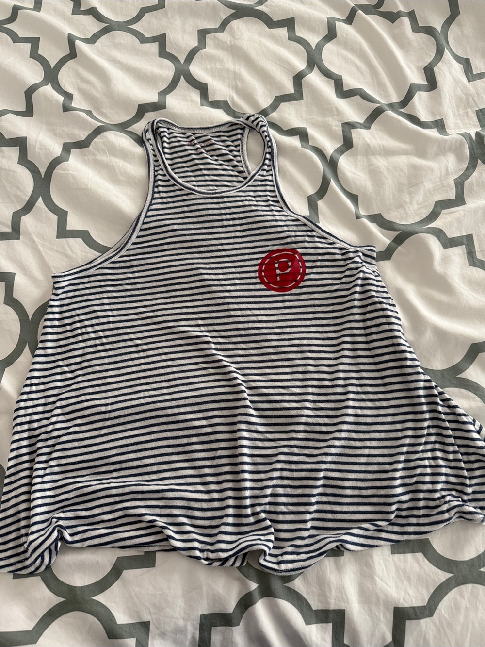 Pure barre striped swing tank